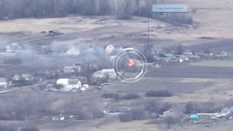 Russian artillery destroys enemy near Kremenna