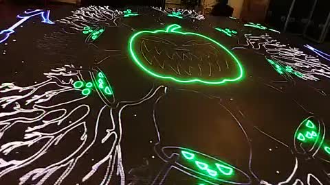 LED Floor mock up