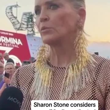 Sharon Stone vows to flee to Europe if Trump wins in 2024.