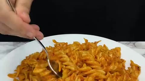 Red Sauce Pasta ASMR #shorts #asmr #food #cooking #indiancookingfood #pasta