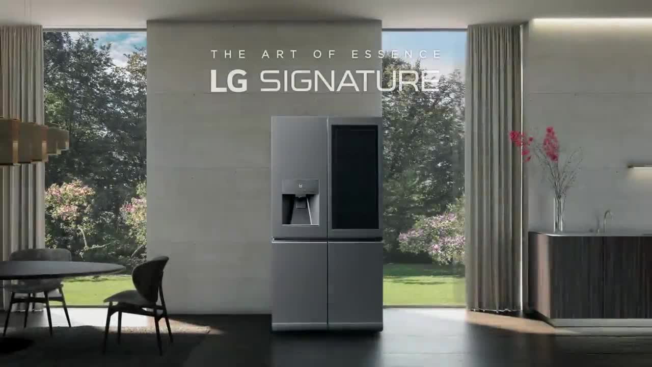 LG SIGNATURE REFRIGERATOR - Two knocks to see freshness locked-in.