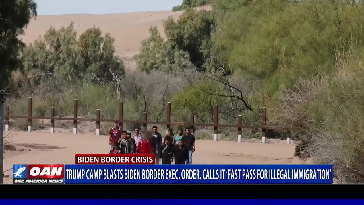 Trump Campaign Blasts Biden Border Executive Order, Calls It A ‘Fast Pass For Illegal Immigration’