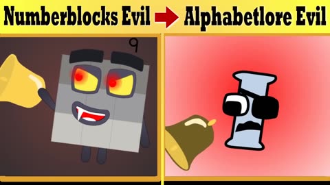 ALPHABET LORE (A-Z) EVIL LETTERS VS NUMBERBLOCKS EVIL NUMBERS BANDS COMPARISON 2023!