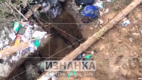 The video captures the storming of an AFU stronghold in a wooded area.