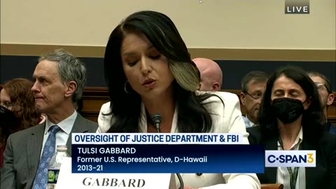 MASTERPIECE SPEECH! TULSI GABBARD ON WEAPONIZATION OF GOVERNMENT