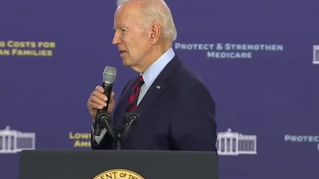 Talking Gibberish Again ! Biden says inflation caused by war in Iraq