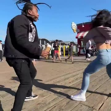 Almost dropped my ice cream 🍦 Fikshun vs Celena!