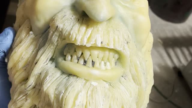 Making a Krampus resin mask