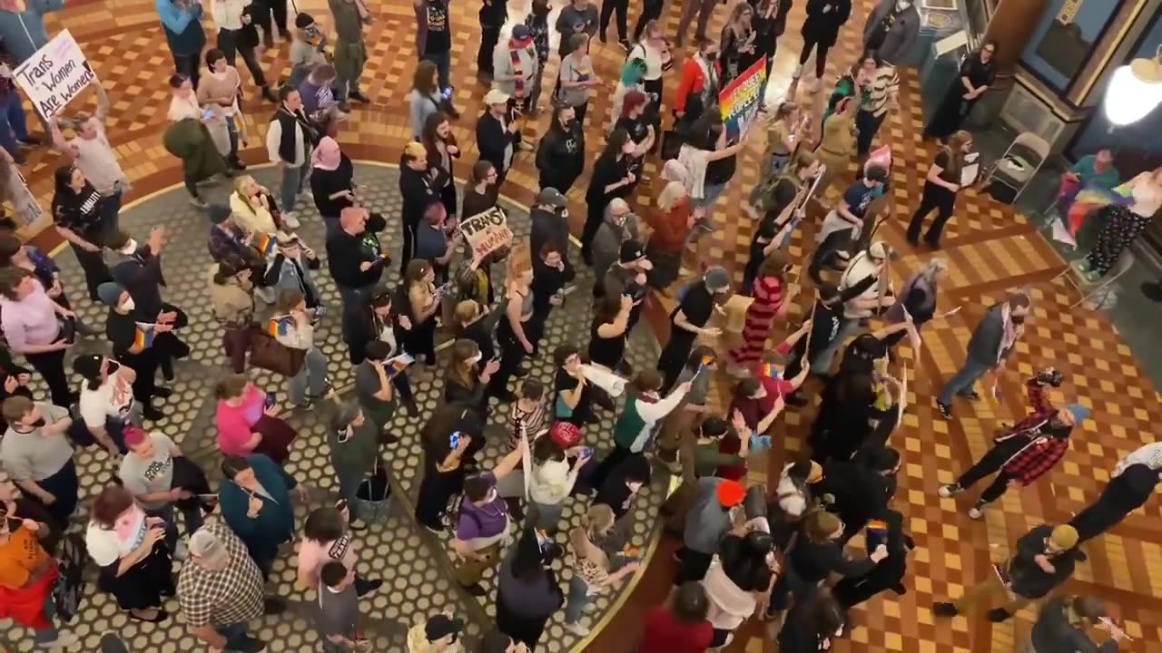 Transurrectionists Hold A Mental Illness Awareness Rally At The Iowa State Capitol