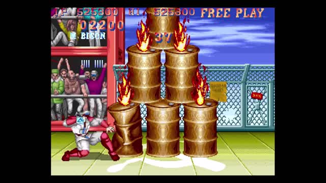 Street Fighter II Turbo: Hyper Fighting / Arcade Gameplay LV8 / M.Bison (Vega).