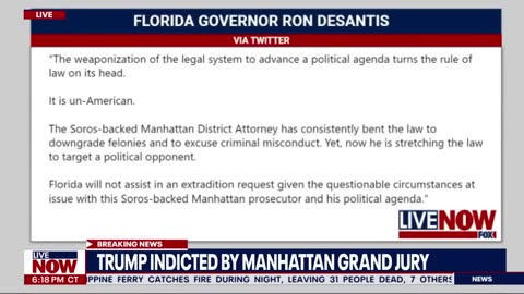 HCNN - Trump indictment: DeSantis says Florida will not assist in extradition