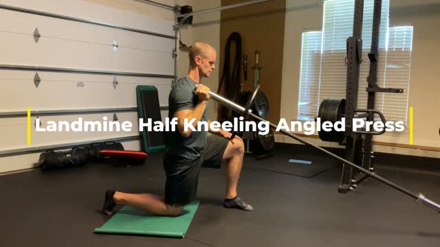 Landmine Half Kneeling Angled Press