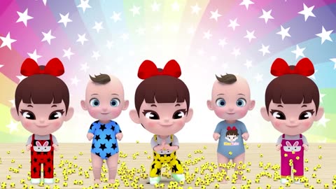 Color Star Balls Song! | Learn Color Rain Rain Go Away Nursery Rhymes | Baby & Kids Songs