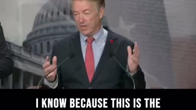 Rand Paul: "The system is not working"