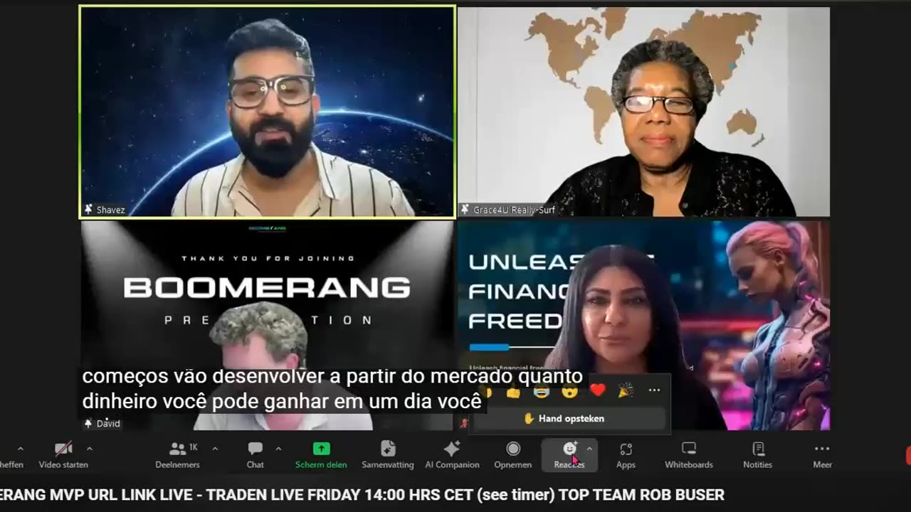 BOOMERANG - MVP URL link live - Negociação ao vivo sexta feira às 14:00 hrs CET - TOP TEAM ROB BUSER