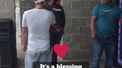 Blessing a stranger ... you won't believe what he did