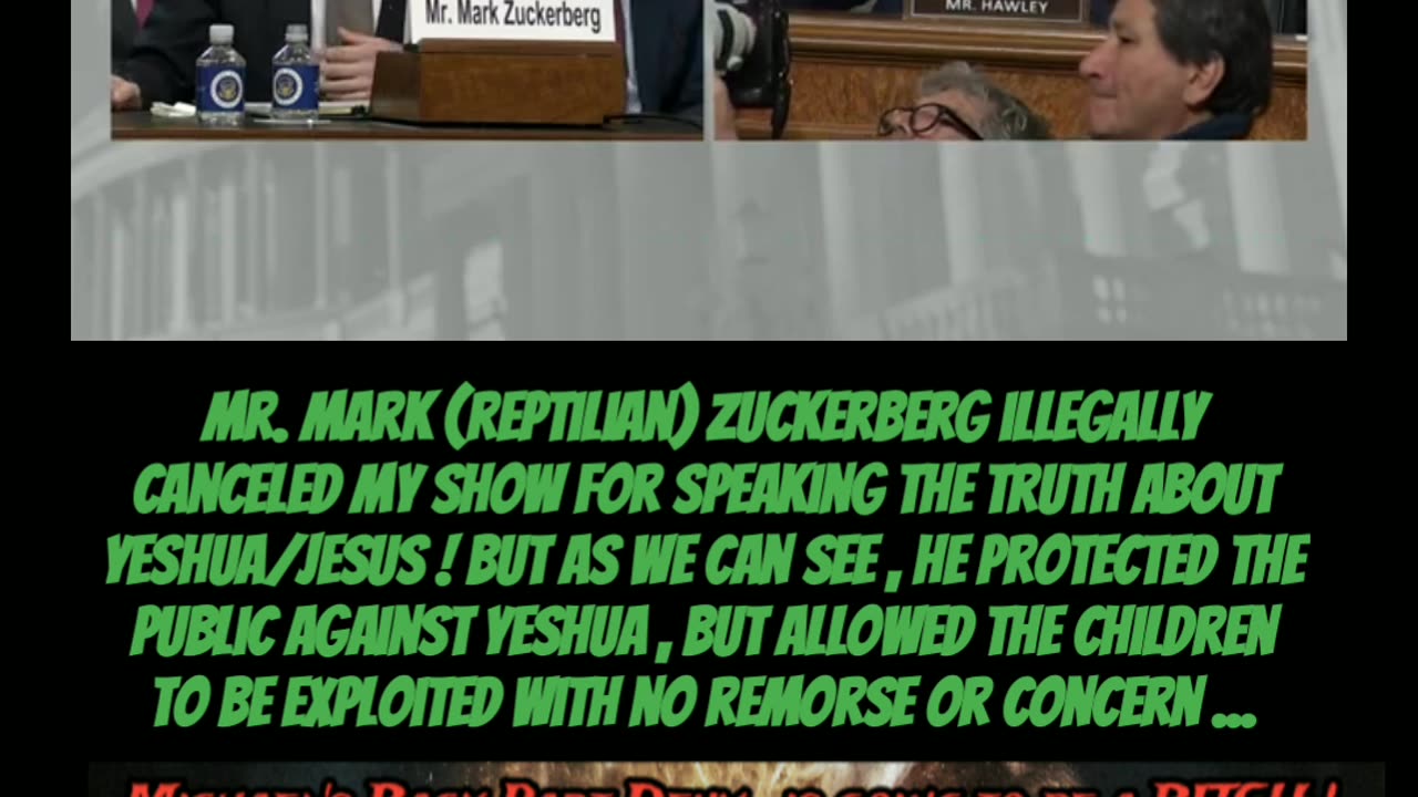 Mark (Reptilian) Zuckerberg on the HOT 🪑 1-31-2024
