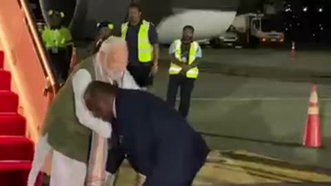 Never seen before visuals! Papua New Guinea PM seeks PM Modi’s blessings