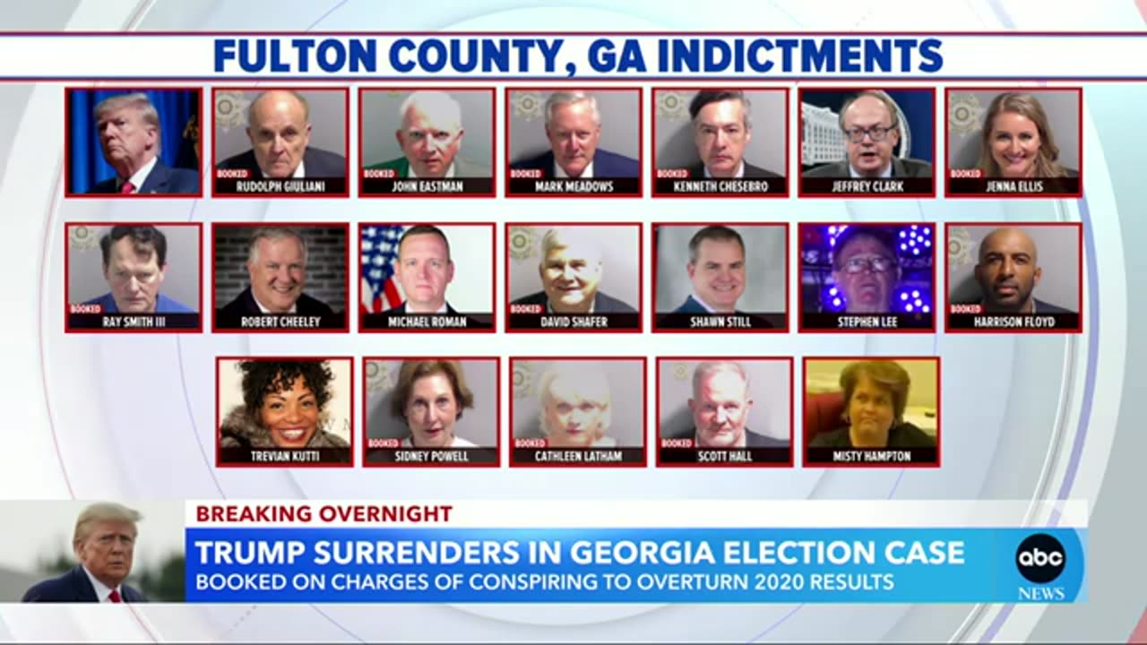 What’s next for Trump after surrendering in Georgia election case | GMA