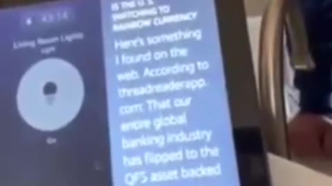 Alexa confirming the financial reset.