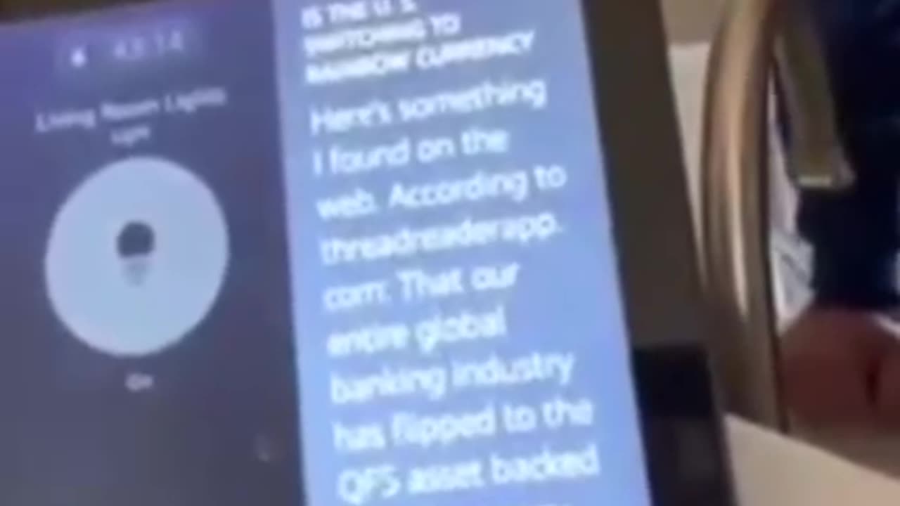 Alexa confirming the financial reset.