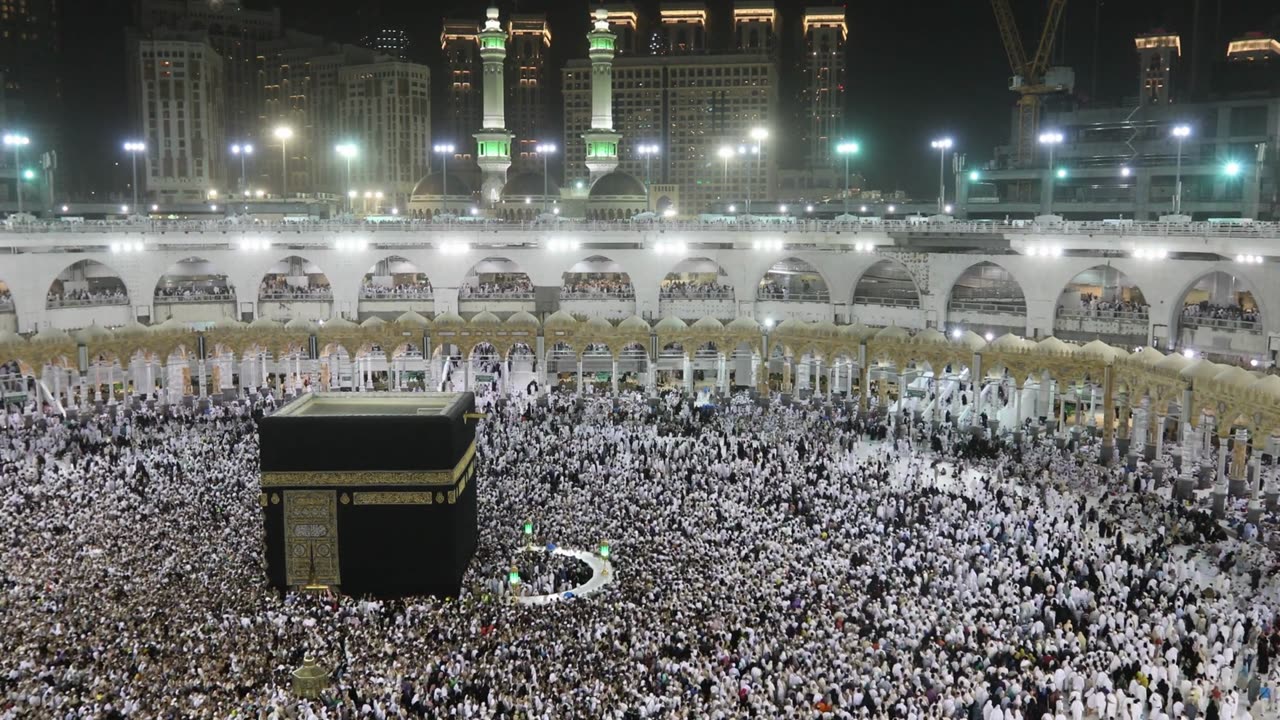 Muslims all around the world Tawaf from Holy kaaba