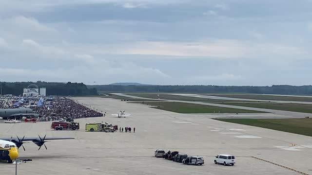 Blue Angel Sneak Pass at Maine Airshow