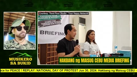 Atty. VIC RODRIGUEZ PINANGUHAN ang NATIONAL DAY OF PROTEST sa CEBU - Press Conference for PEACE