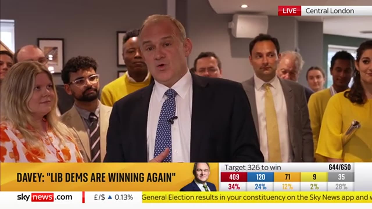 'The Liberal Democrats are winning again' - says jubilant leader Sir Ed Davey