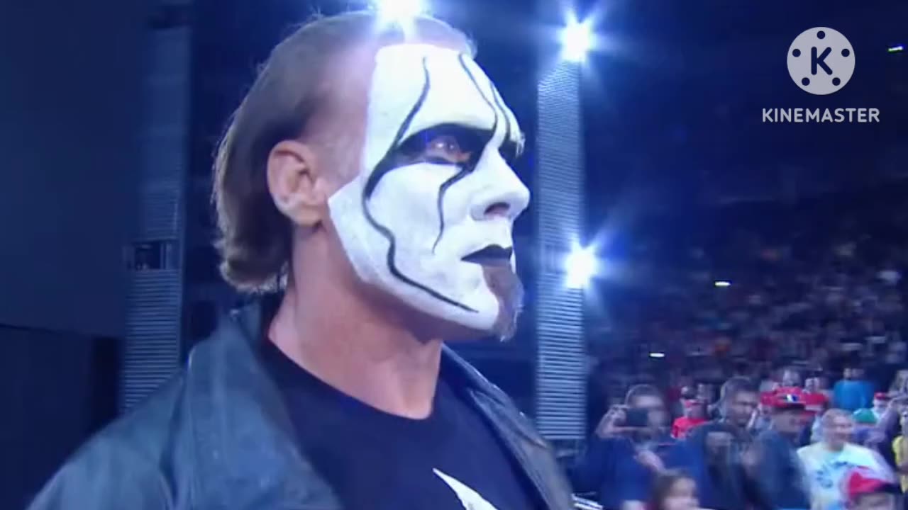 IT'S STING! The Icon finally arrived in WWE and shocked the entire world.