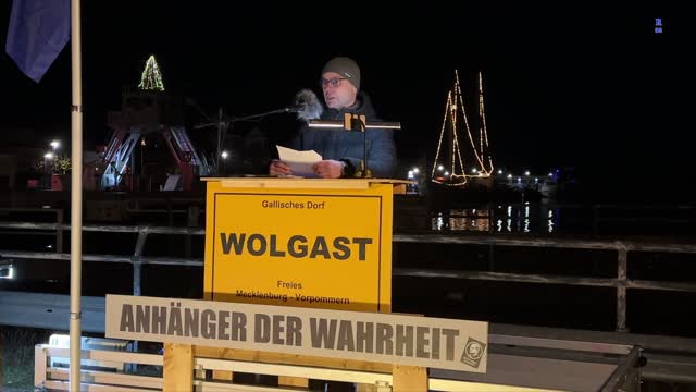 Wolgast - Thomas aus Zinnowitz - hatte Zeit sich Gedanken zu machen und legt diese da 03-01-2023