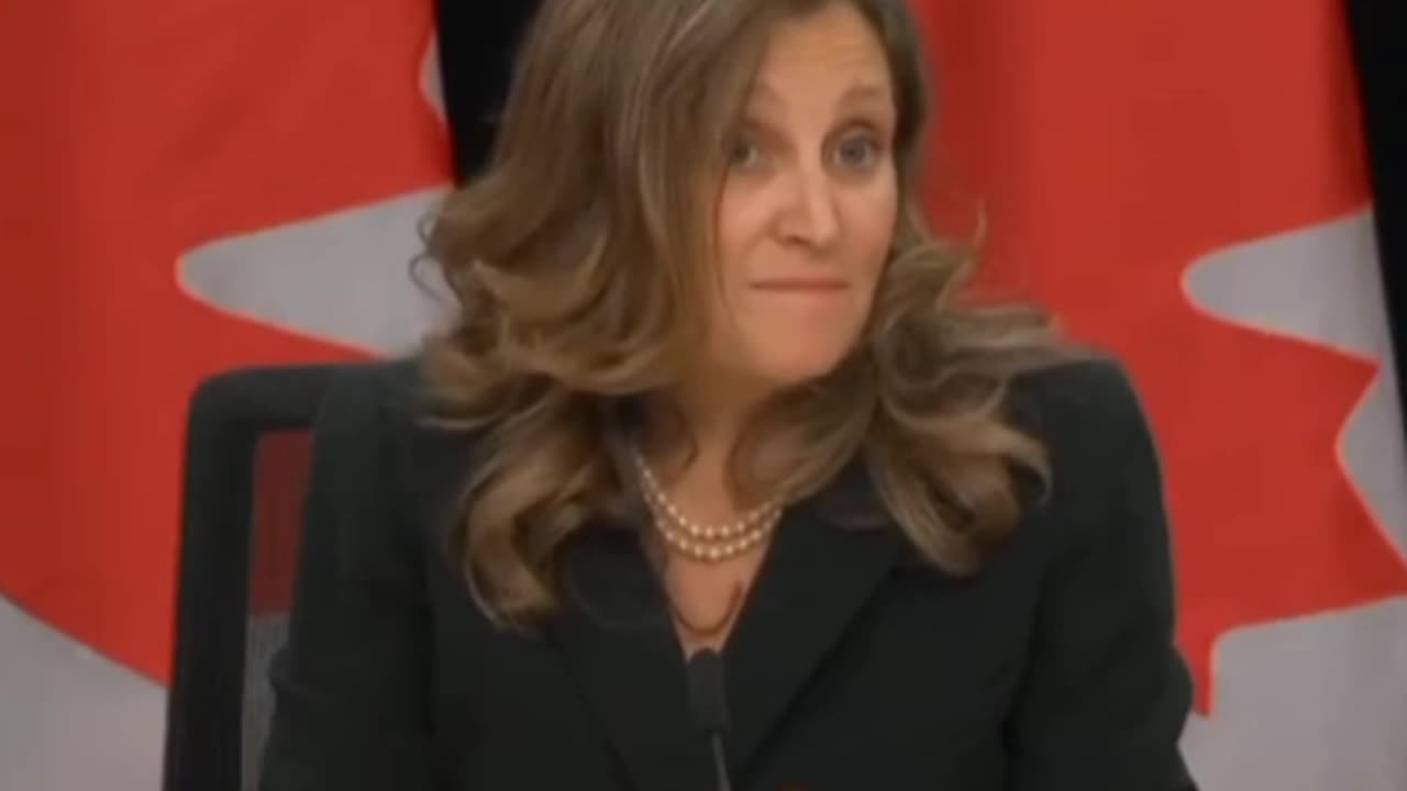 Chrystia Freeland is asked for her reaction to Putin calling former Speaker Rota "an idiot"