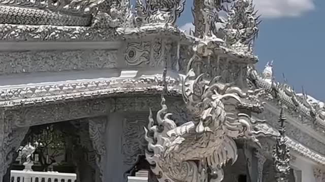 A White Temple in Thailand?! #shorts