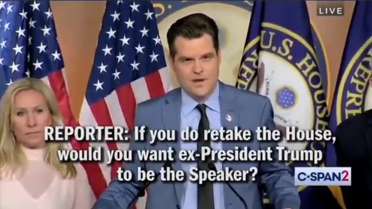 Matt Gaetz - Trump as Speaker - I keep the Conversations Between the Two of Us