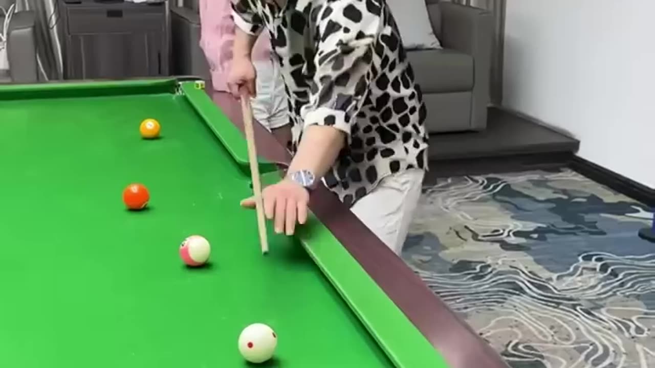 Funny billiards cheating video