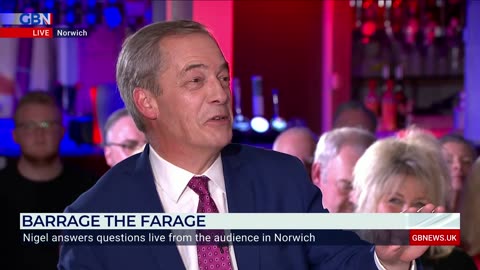 Nigel Farage takes questions live from the audience in Norwich