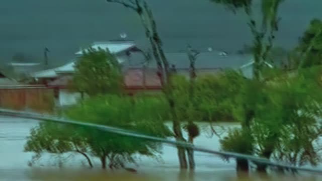 Hundreds of houses and cars are flooded in Florianopolis, Brazil