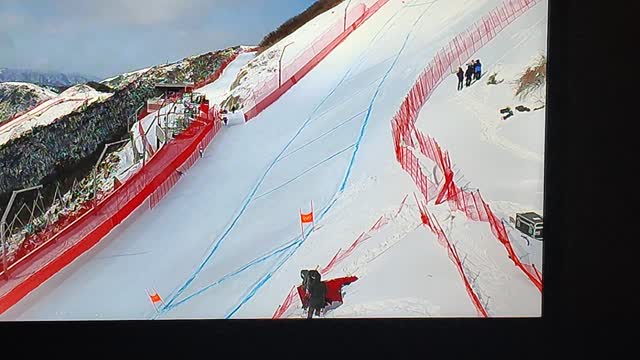 Camille Cerutti Women's Downhill Injury