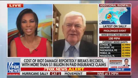 Newt Gingrich is silenced on FOX News for speaking about George Soros / 09-16-2020