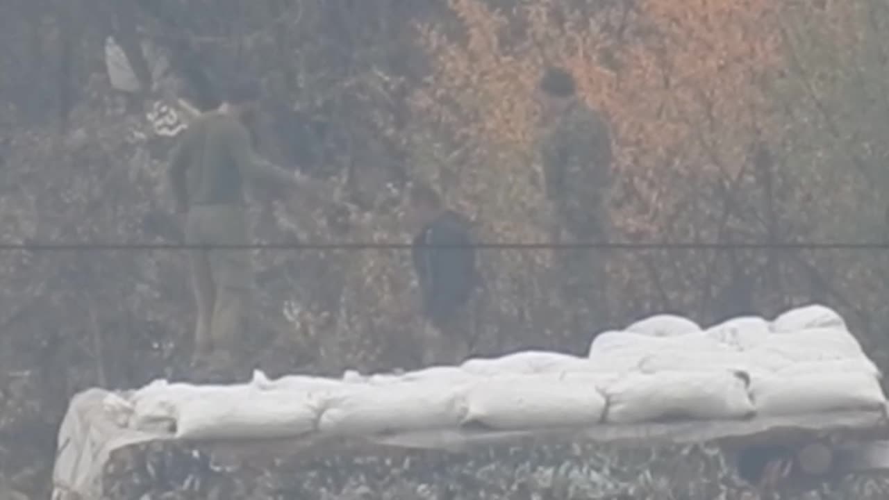 Ukrainian Soldier makes obscene gesture towards Russian sniper, instantly regrets it.