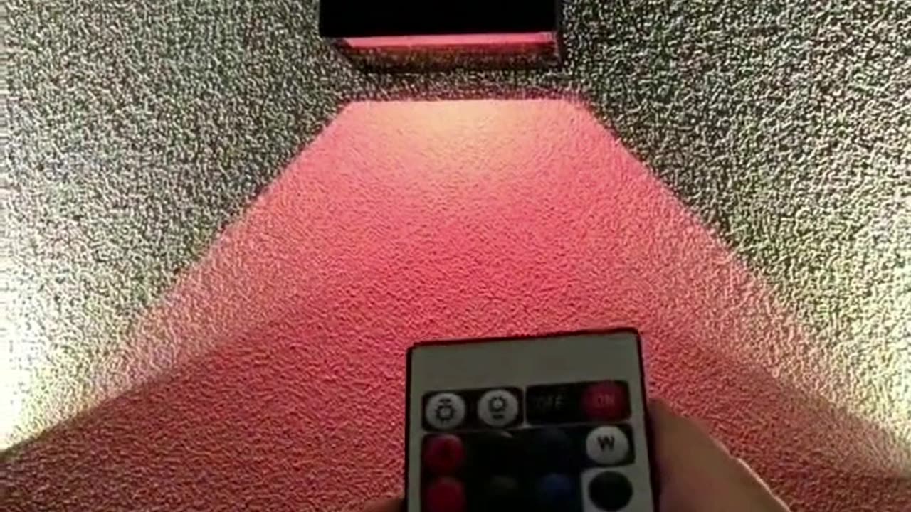 Remote control RGB wall light