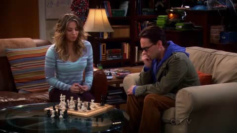 The Big Bang Theory ~ Penny Beats Leonard At Chess