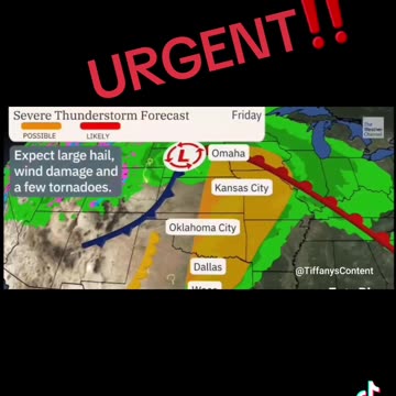 URGENT: Severe Storms +Multiple Rounds Of Hail, Wind Damage, Tornadoes, Central & Midwest this Week!