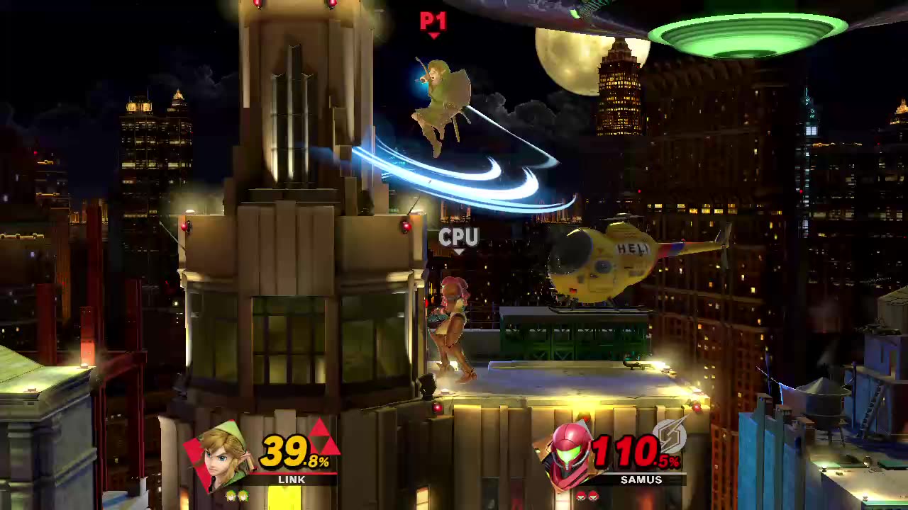 Link Vs Samus on Fourside (Super Smash Bros Ultimate)