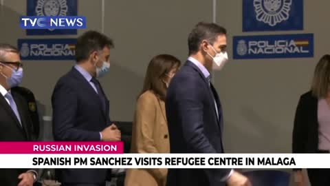 (SEE VIDEO) Spanish PM Sanchez Visits Refugee Centre in Malaga