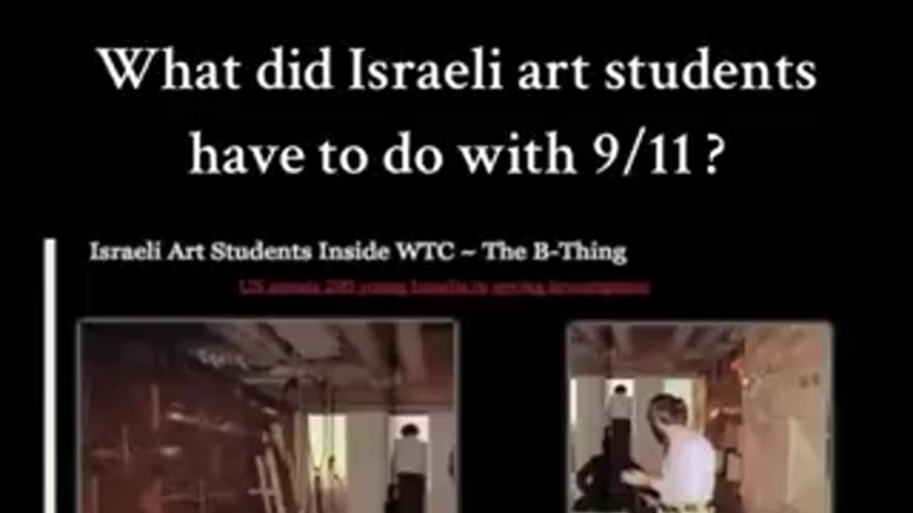 What did Israeli art students have to do with 9/11?