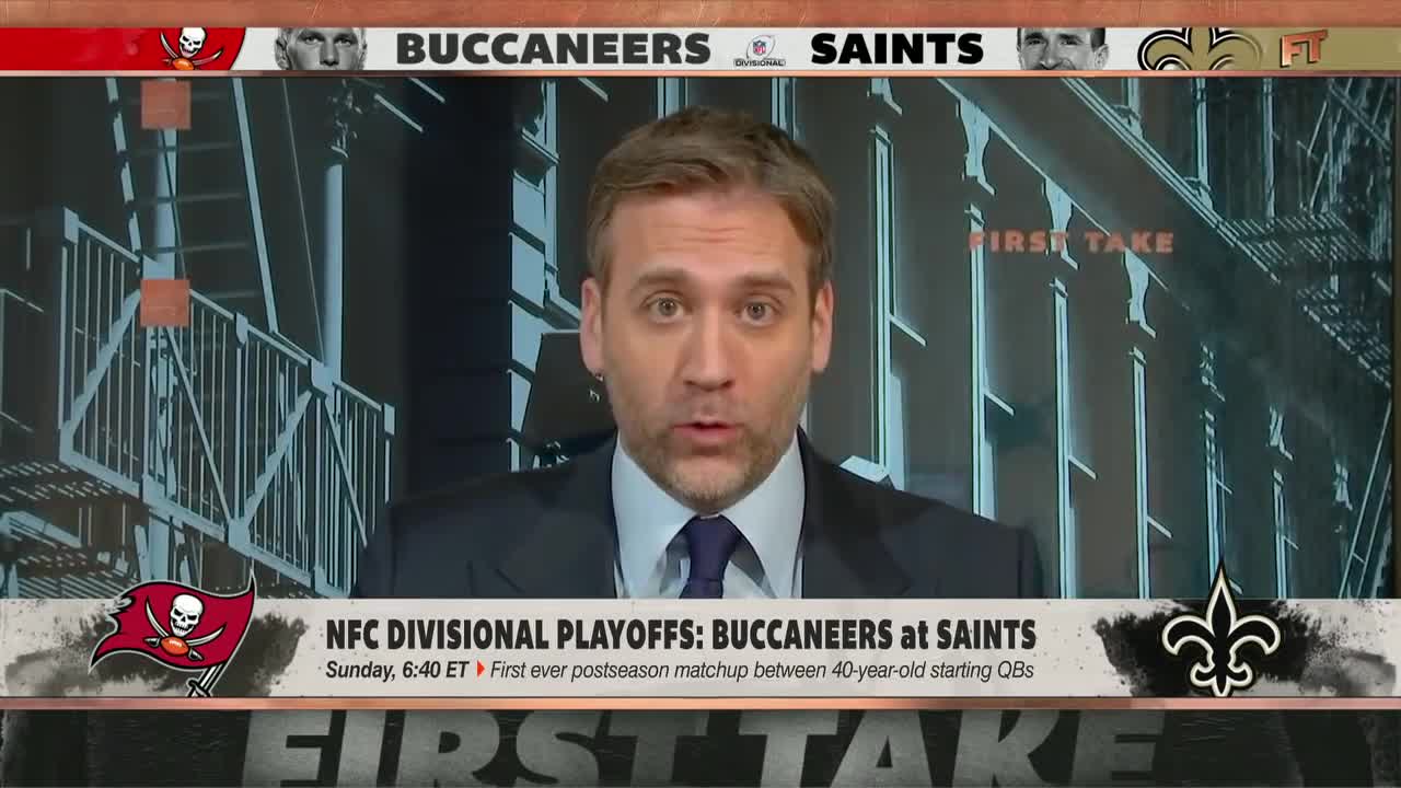 Max predicts Tom Brady will lose to Drew Brees and the Saints | First Take