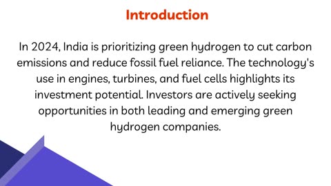 Best Green Hydrogen Stocks in India to Buy in 2024