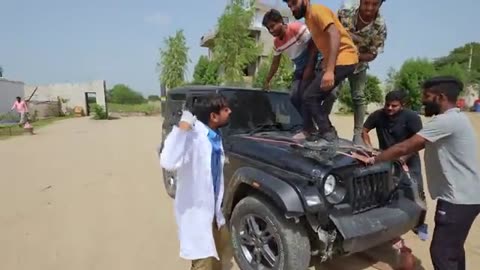 4×4 Flying Thar Offroding Experiment