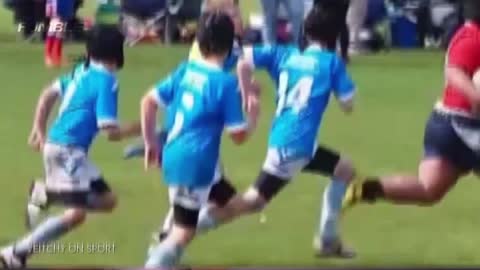 Massive 9-Year-Old Bulldozes Entire Rugby Team